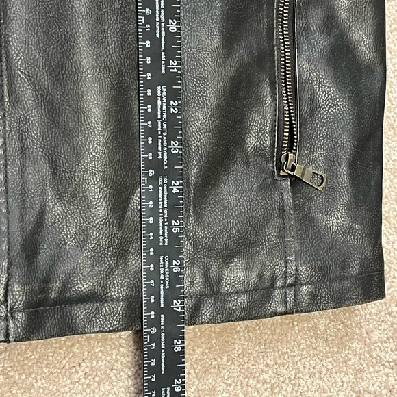 Vintage brown “pleather” jacket Lg - Picture 12 of 14